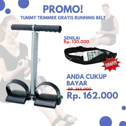 TUMMY TRIMMER Gratis Running Belt logo