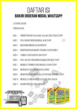 Buku "Banjir Orderan Modal Whatsapp" (Karya Hermas Puspito)