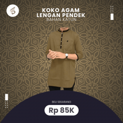Koko Agam Lengan Pendek Katun