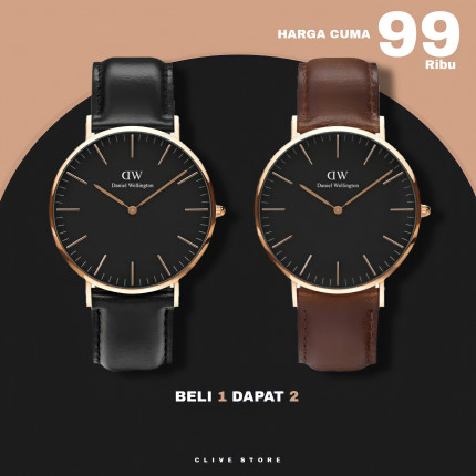 PROMO BELI 1 DAPAT 2 Jam tangan couple logo