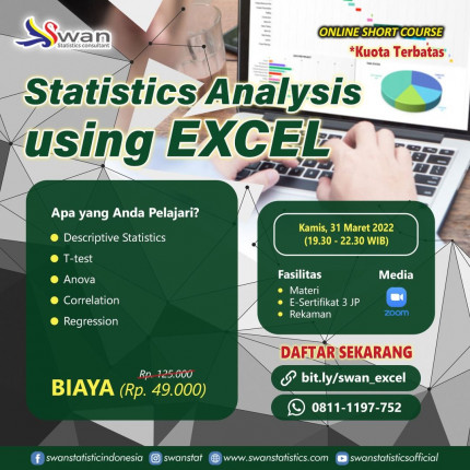 Paket Short Course MAHIR EXCEL UNTUK DUNIA KERJA Batch Maret 2022