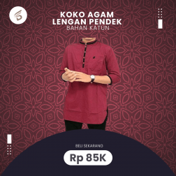 Koko Agam Lengan Pendek Katun