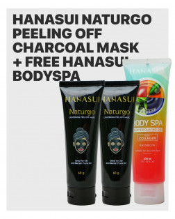 MASKER CHARCOAL 2 GRATIS BODY SPA V1