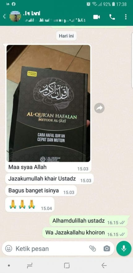 AL-QUR'AN HAFALAN CEPAT AL-JAZI