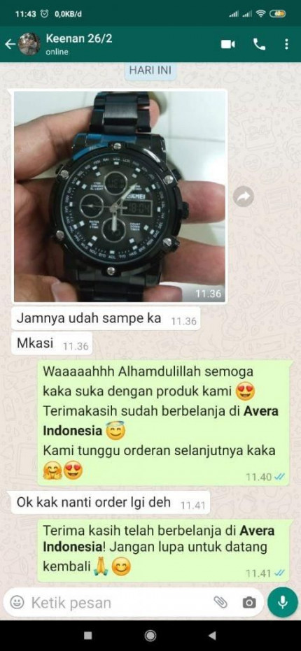 Jam Hanzy WO 255 Bonus Topi Kulit + Tas Selempang