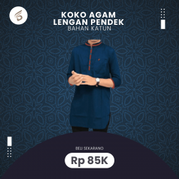Koko Agam Lengan Pendek Katun