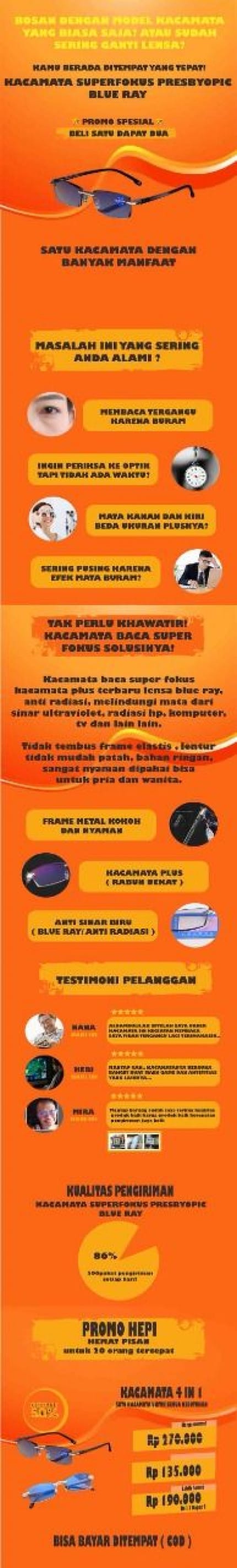 KACAMATA Baca BLUE ray Din logo