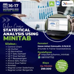 STATISTICAL ANALYSIS USING MINITAB Batch November 2022 logo