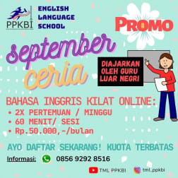 TML PPKBI ENGLISH COURSE SEPTEMBER CERIA logo