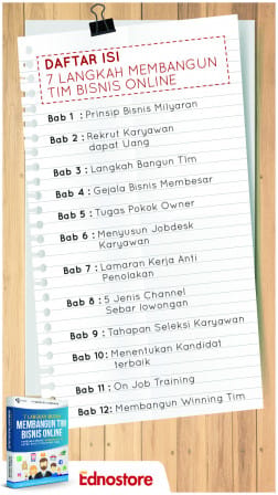 Buku "7 Langkah Mudah Membangun Tim Bisnis Online" (Karya Hermas Puspito)