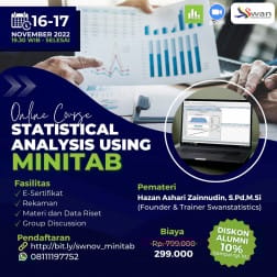 STATISTICAL ANALYSIS USING MINITAB Batch November 2022