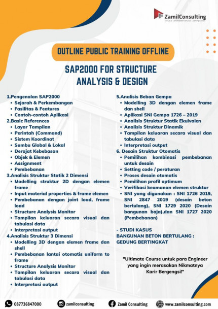 Pelatihan Offline SAP2000 New