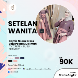 Gamis Nilam Dress Baju Pesta Muslimah  ITY CREPE - BUSUI FRIENDLY logo