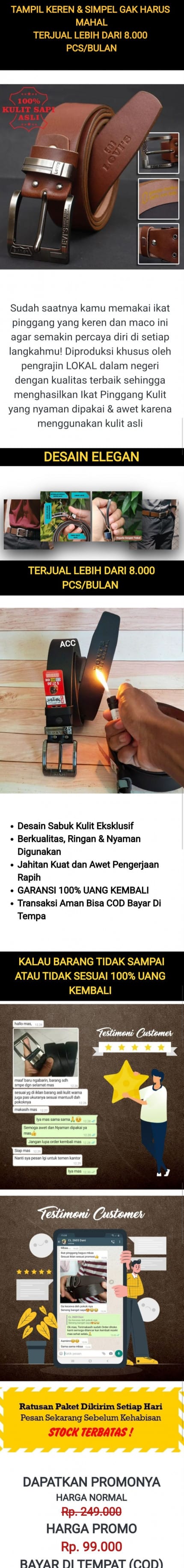 Ikat Pinggang KULIT ASLI fB logo