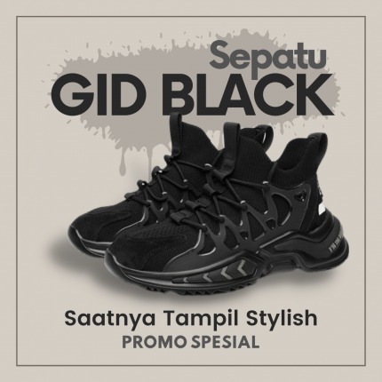 Sepatu GID Black RXY
