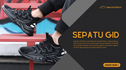 Sepatu GID Black RXY