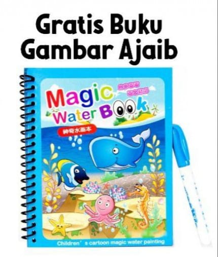 Senter Bergambar Anak - Gratis Buku Mewarnai Ajaib (Erna)