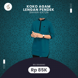 Koko Agam Lengan Pendek Katun