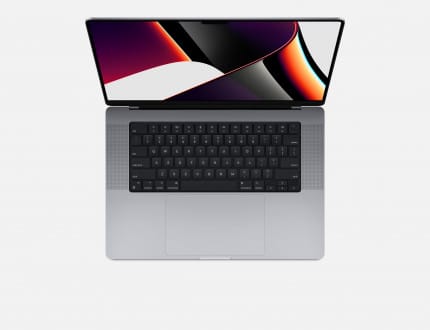 MacBook Pro 16 inch M1 Pro - M1 Pro with 10-core CPU, 16-core GPU, 16GB Memory - 512GB SSD logo