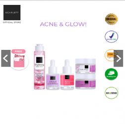 Scarlett Whitening Acne & Glow logo