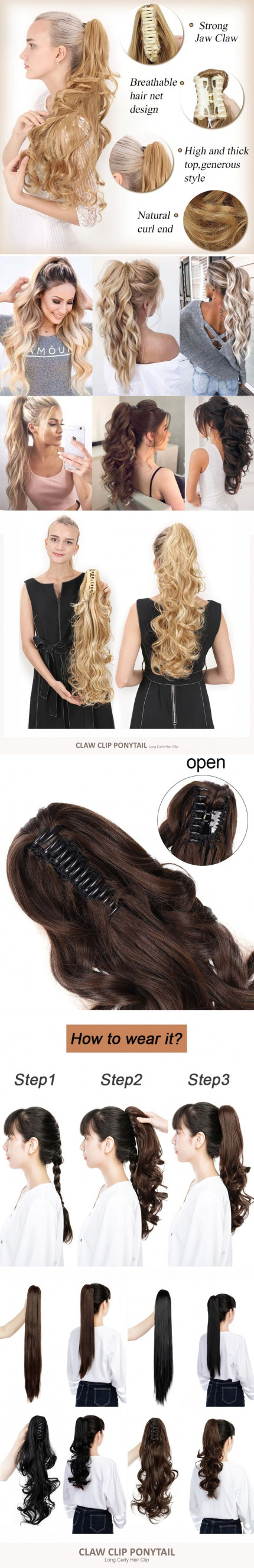 AC098-Wig Ponytail Clip 3