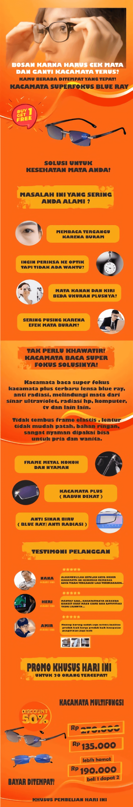 Kacamata auto fokus  3 in 1 A logo