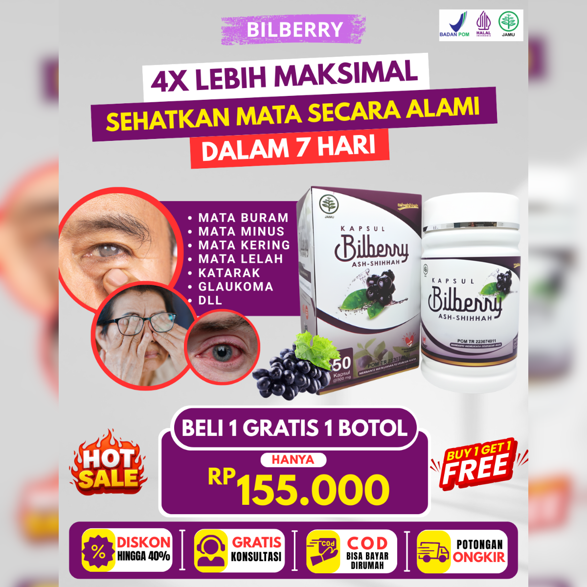 Bilberry Eyefresh Beli 1 Dapat 2 Box logo