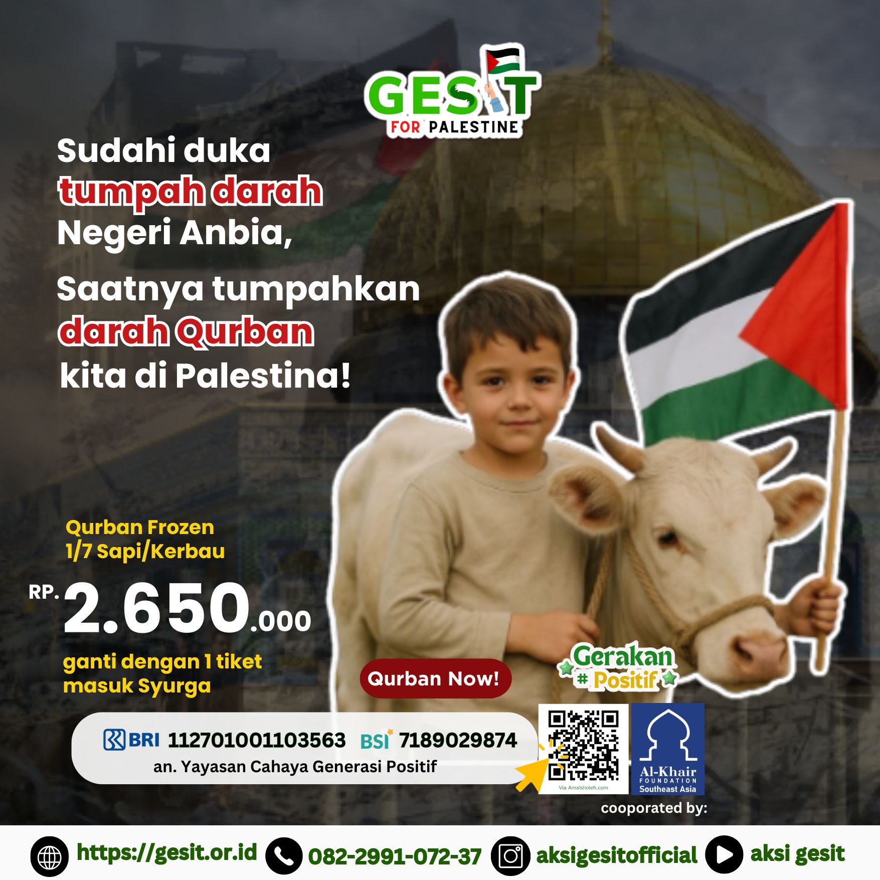 QURBAN UNTUK PALESTINA logo