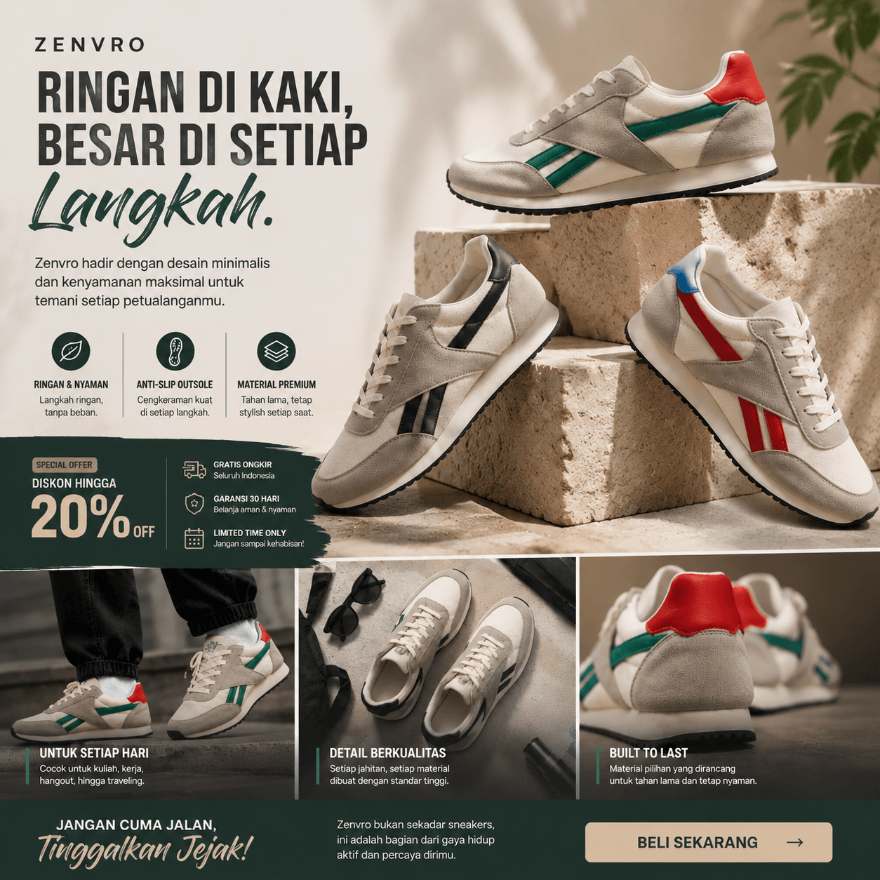 Sepatu Pria Zenvaro logo