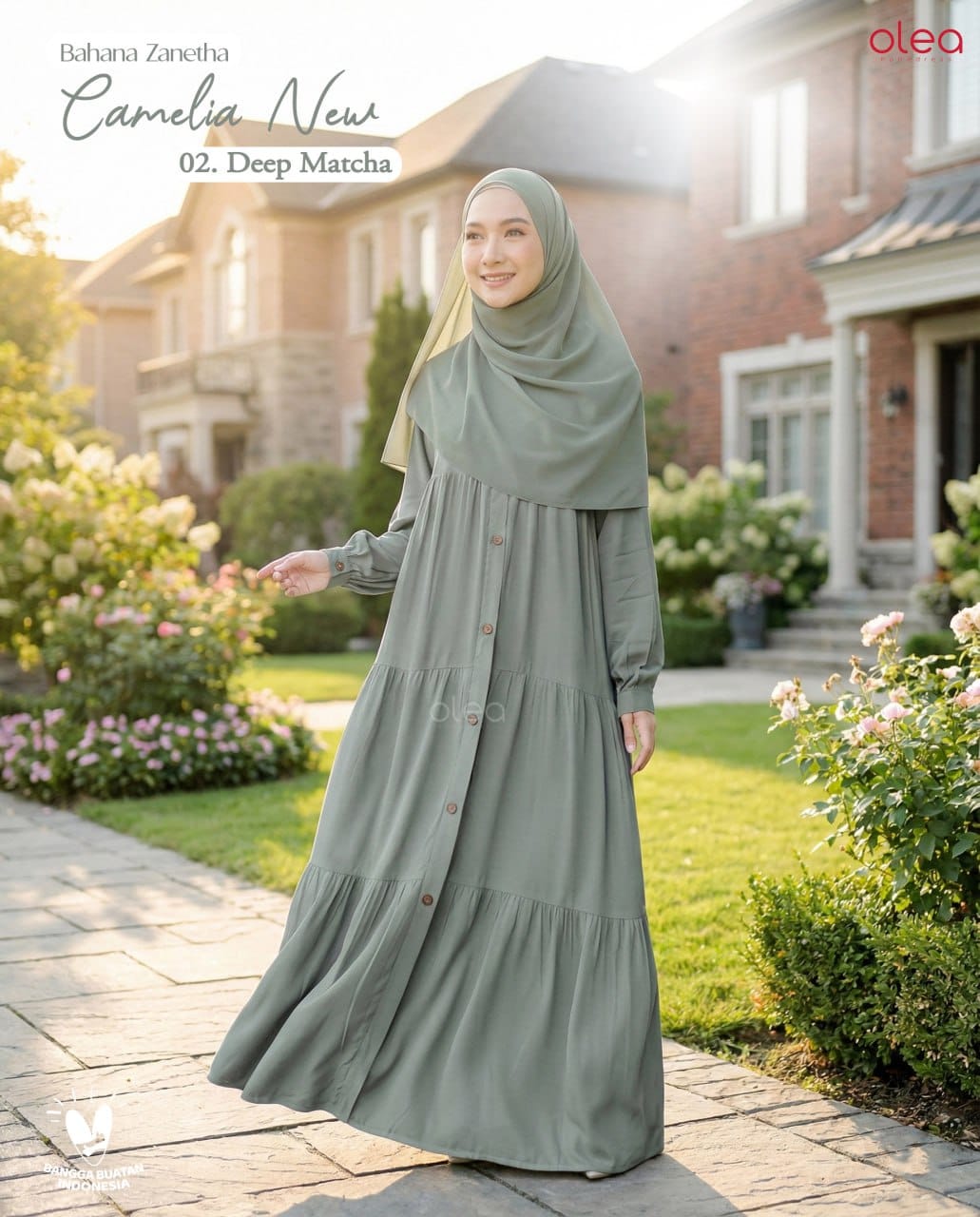 Attin - Camelia Dress Bahan Zanetta