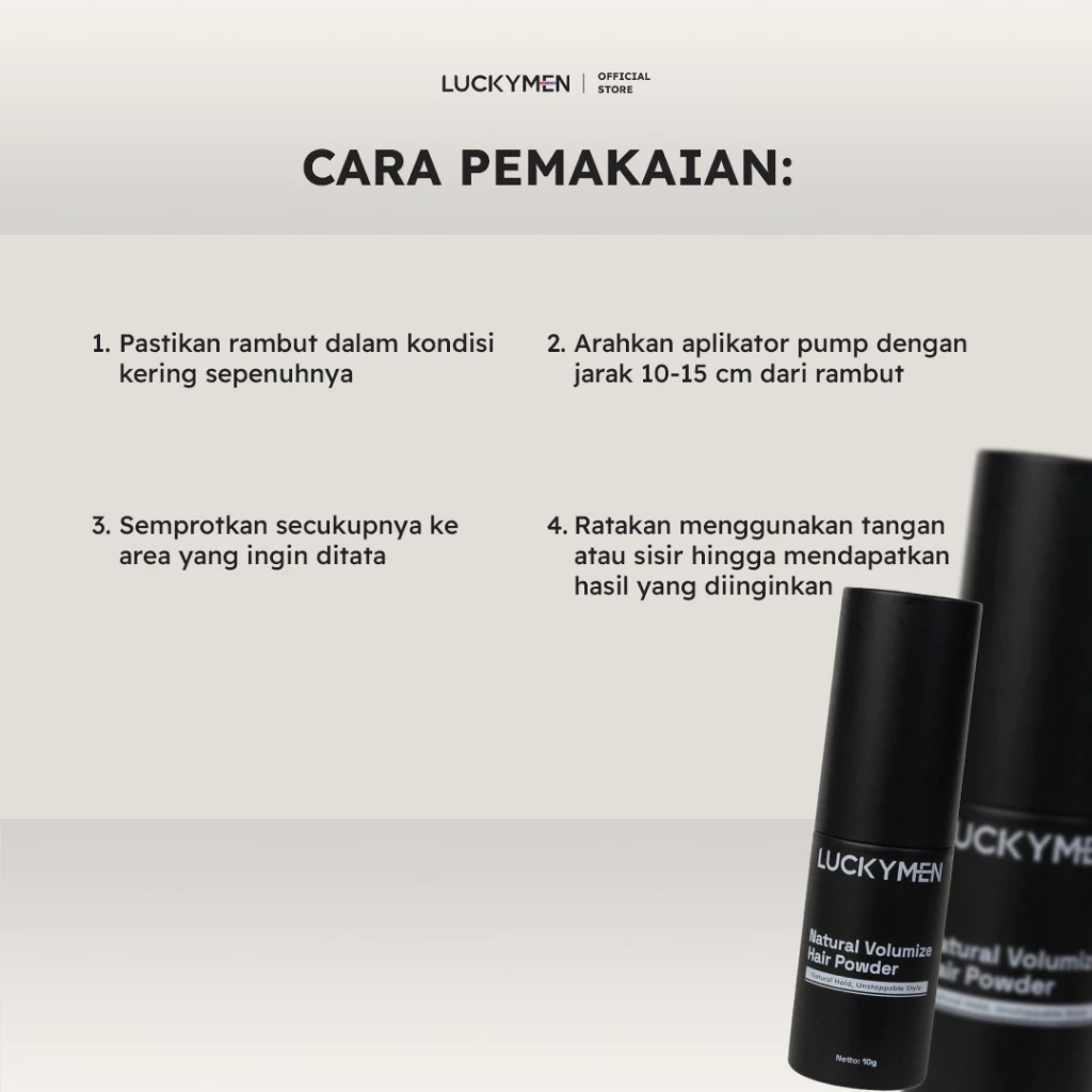 Luckymen Natural Volumize Hair Powder - FBR