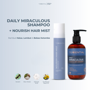 Promo Spesial Shampoo & Hair Mist Torrential Paket Anti Ketombe dan Pelurus Rambut - Fz logo