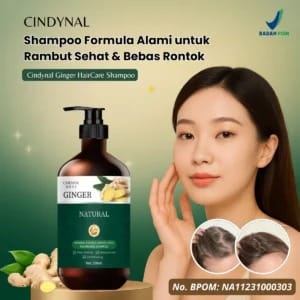 Cindynal Ginger HairCare Shampoo BPOM HK BL77-243 logo