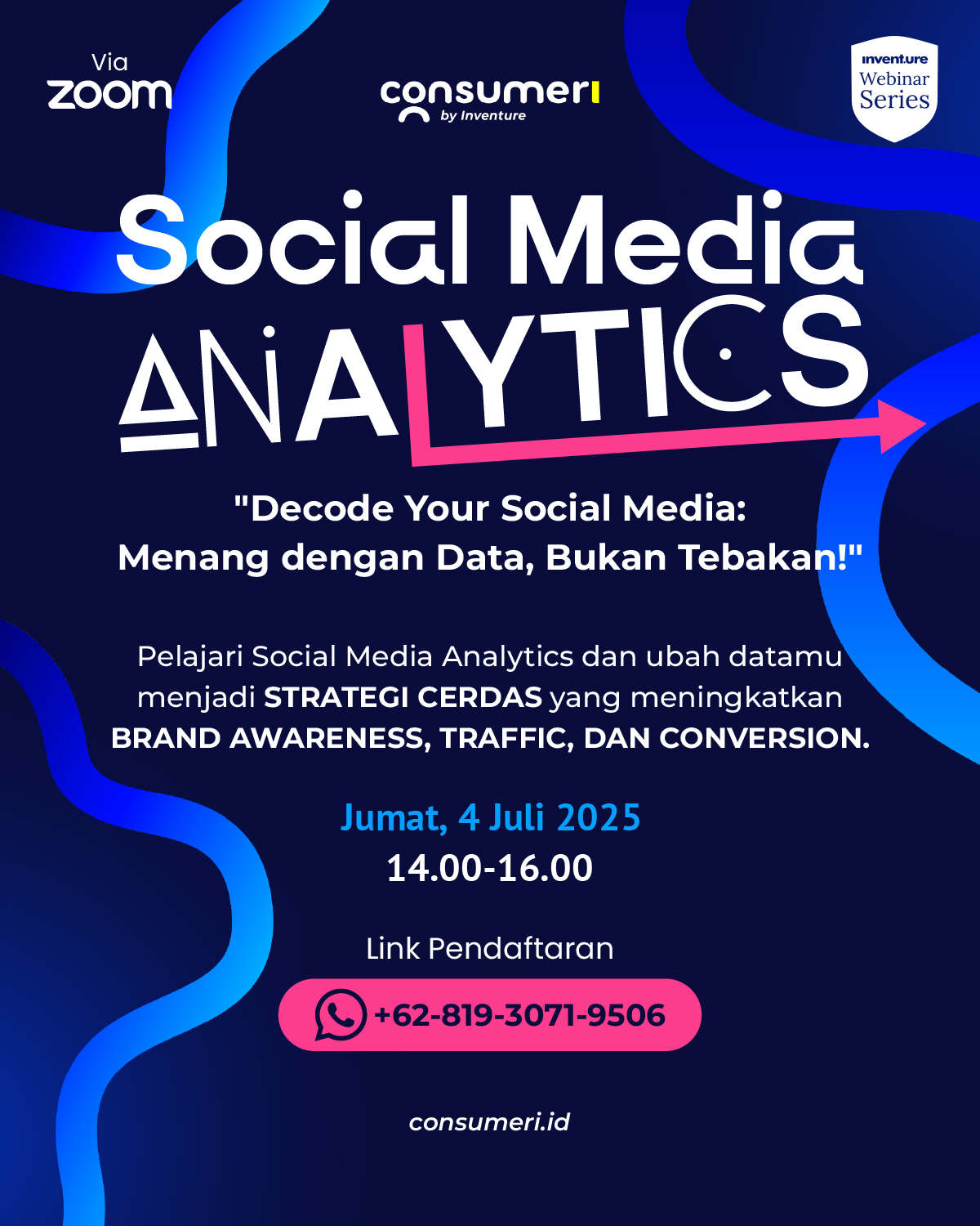 Webinar Social Media Analytics - 1 Person logo