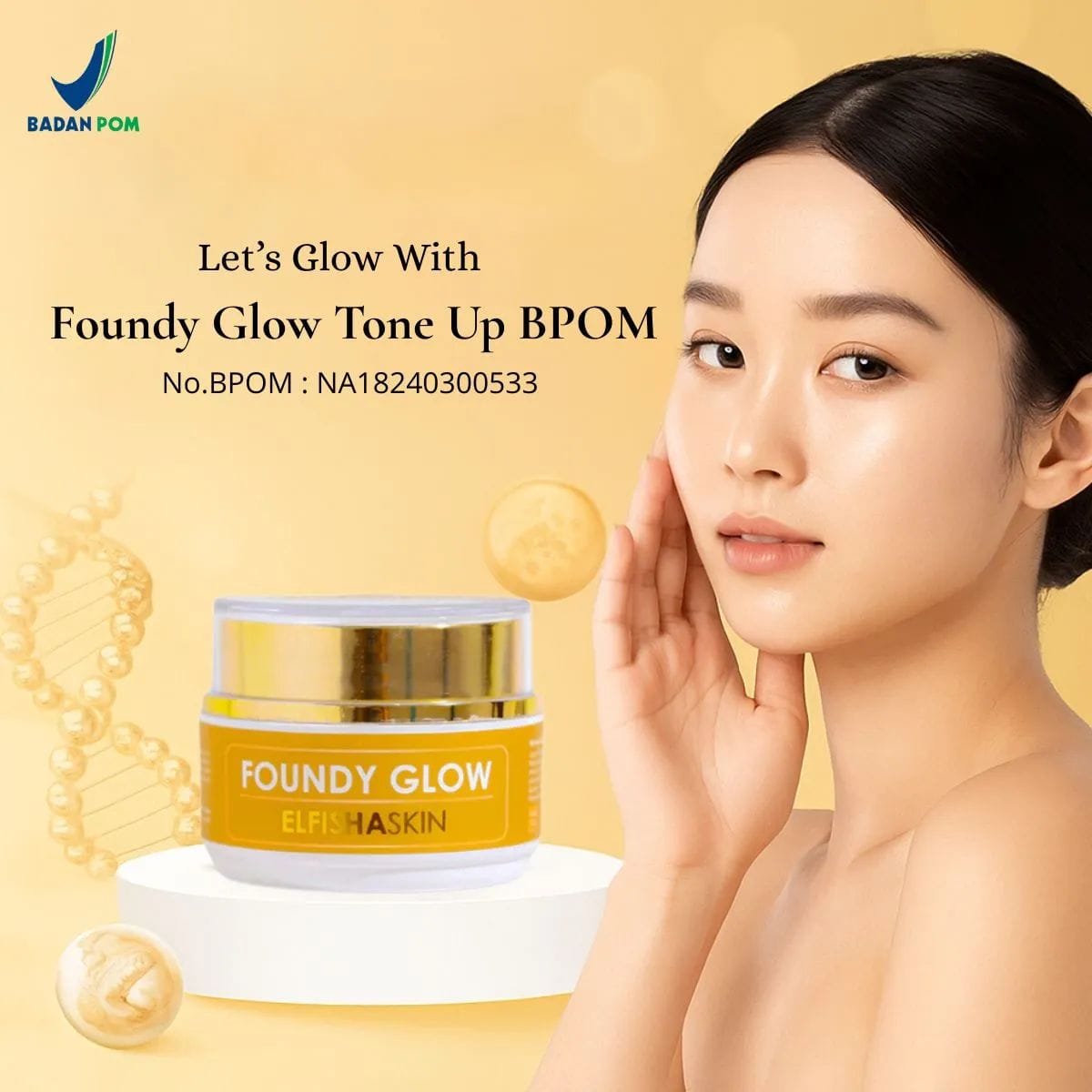 Foundy Glow Tone Up BPOM HR62-47 logo