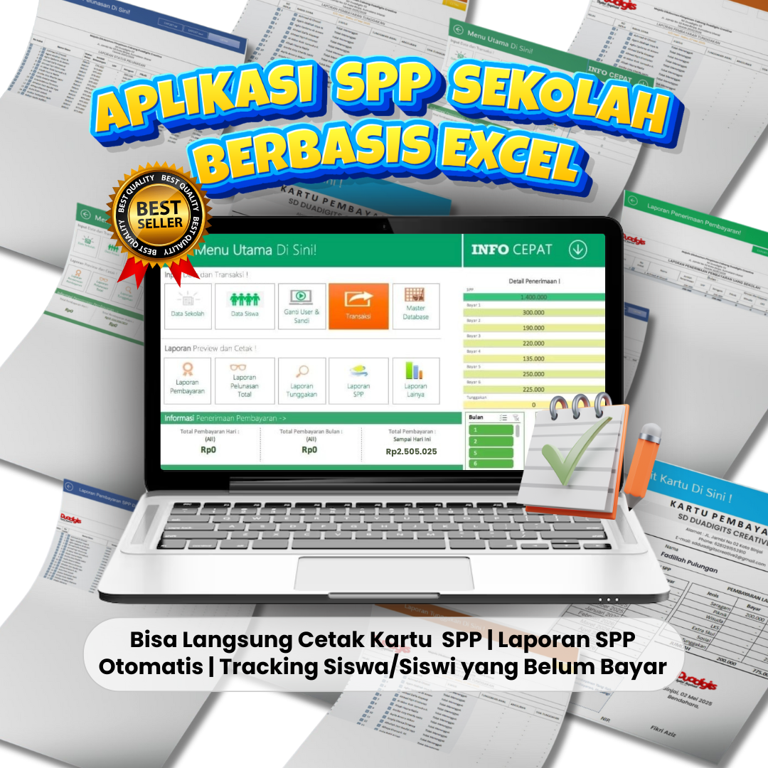 Aplikasi Pembayaran SPP New 2025 Excel logo