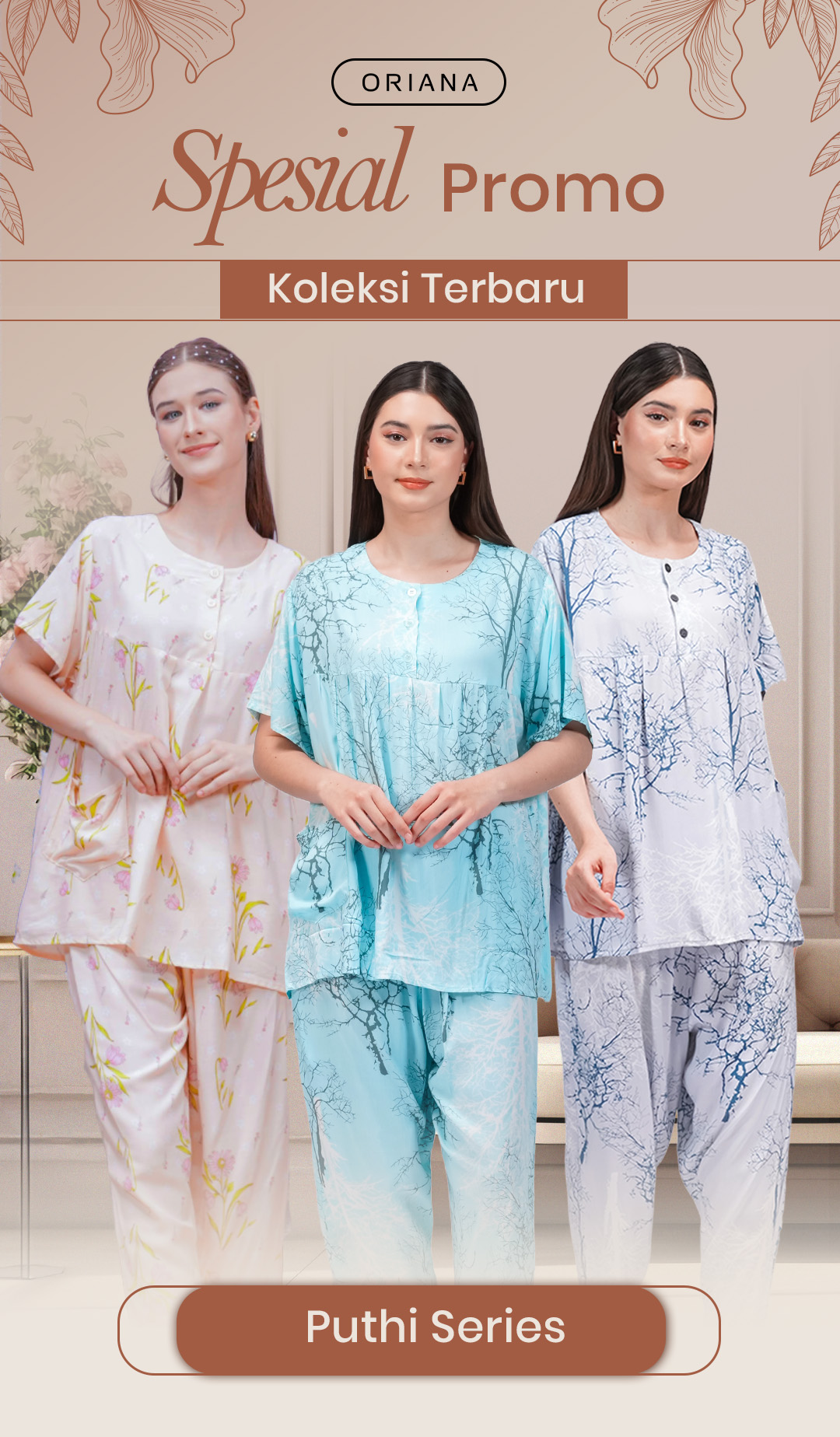 # FADS - Homewear Pajamas Puthi Winter Sonata & Sun flower 116/1 API logo