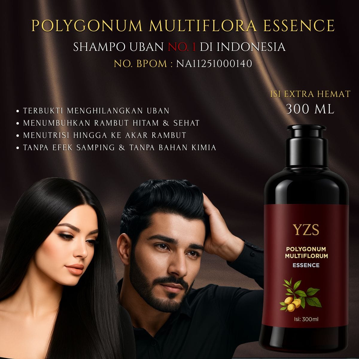 Polygonum Multiflora Essence 300 ml BPOM SH77-ev12 logo