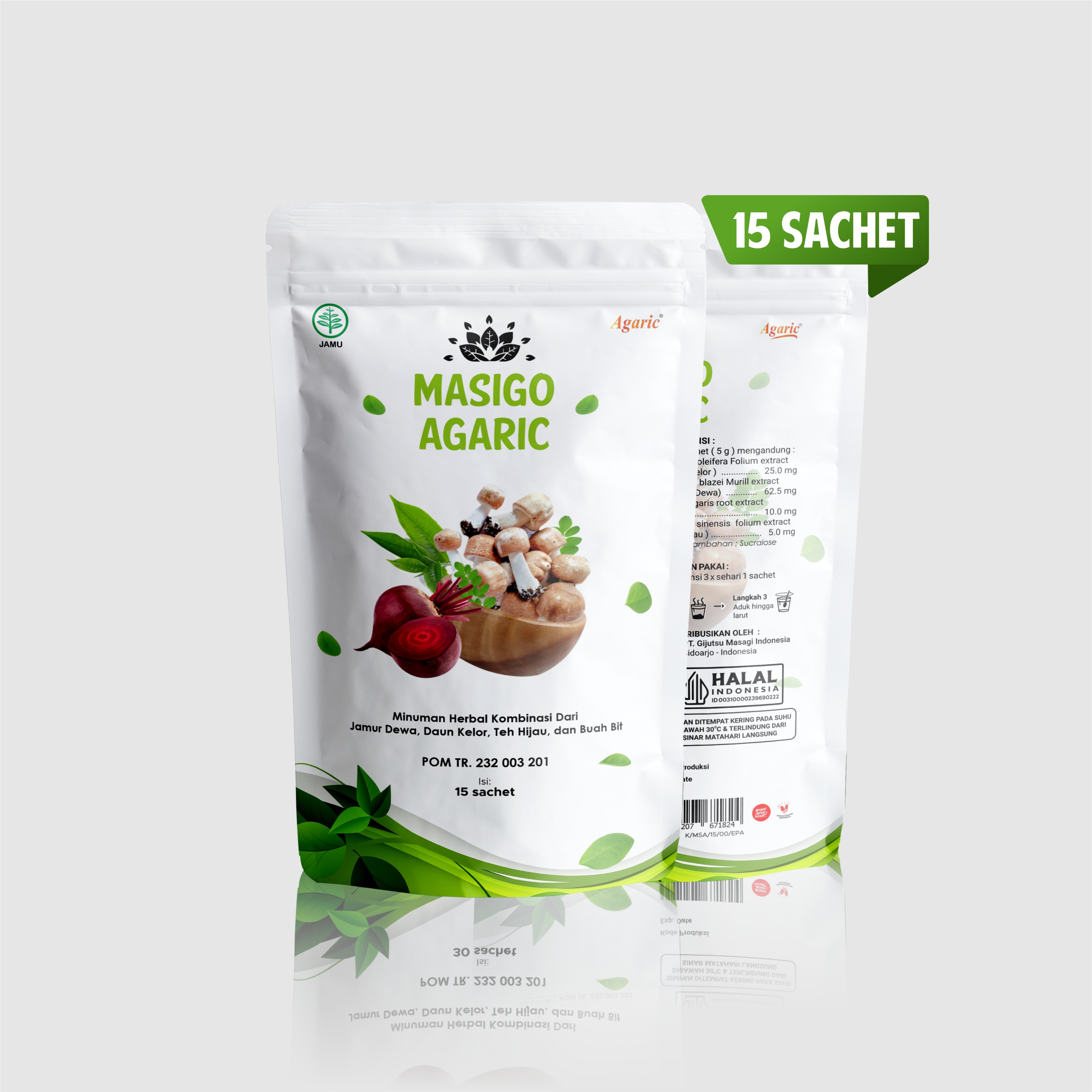 MASIGO AGARIC 15 SACHET XL logo