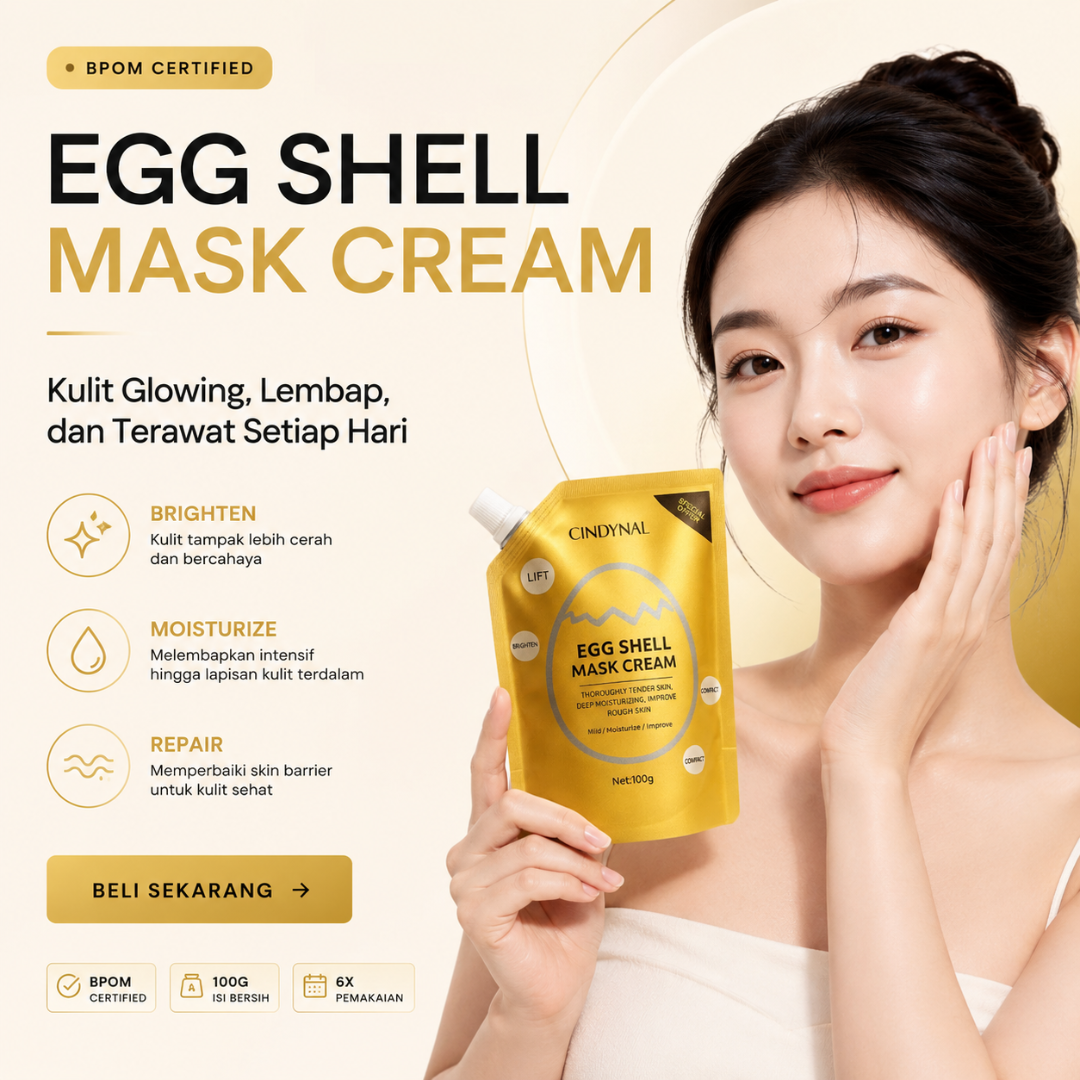Cindynal Masker Telur BPOM F-G1 logo