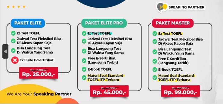 Test Toefl online - Ads FB logo