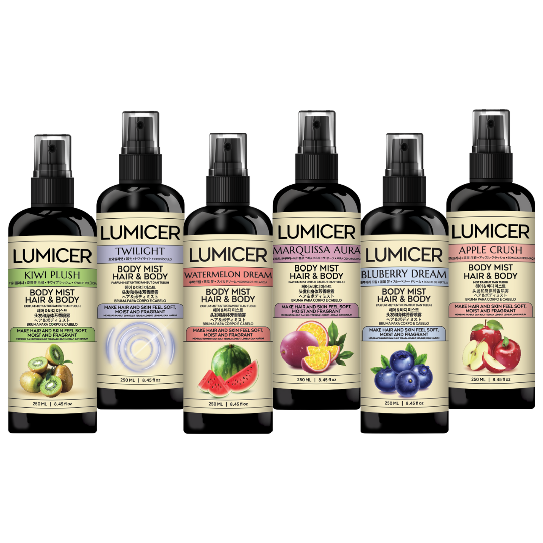 LUMICER HAIR AND BODY MIST logo