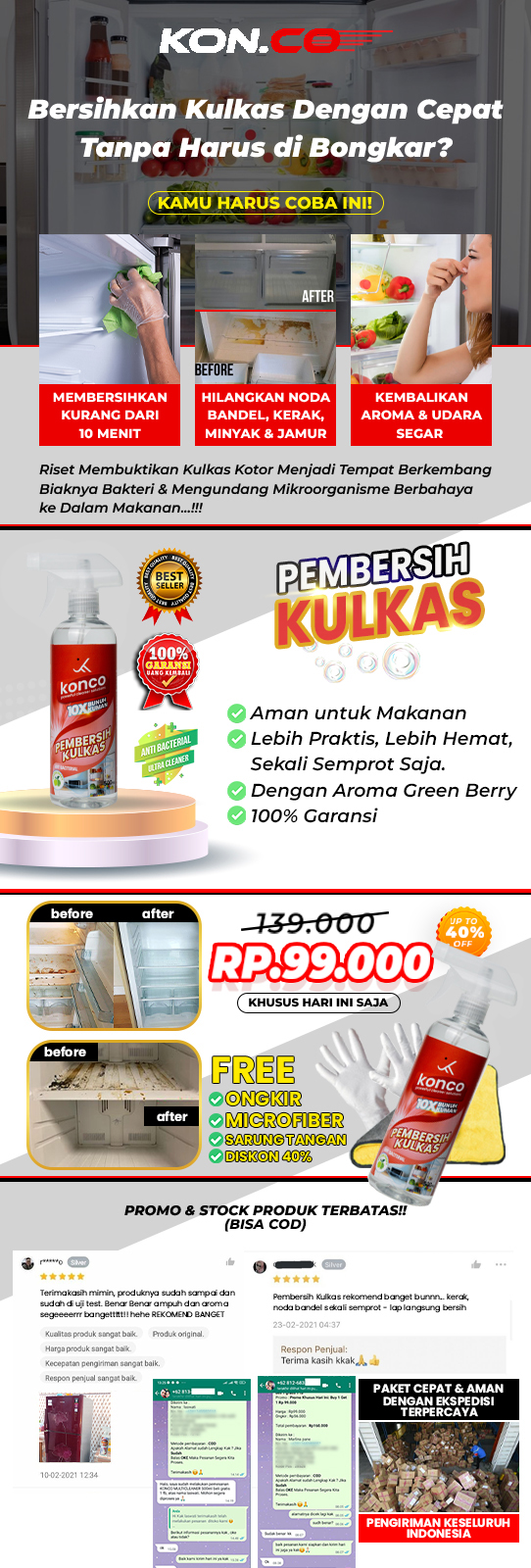 (Y) Pembersih Kulkas 500ml logo