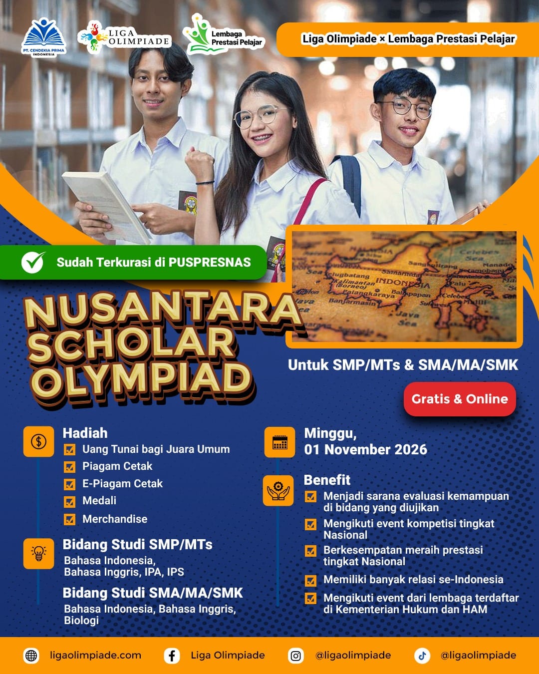 NUSANTARA SCHOLARS OLYMPIAD logo