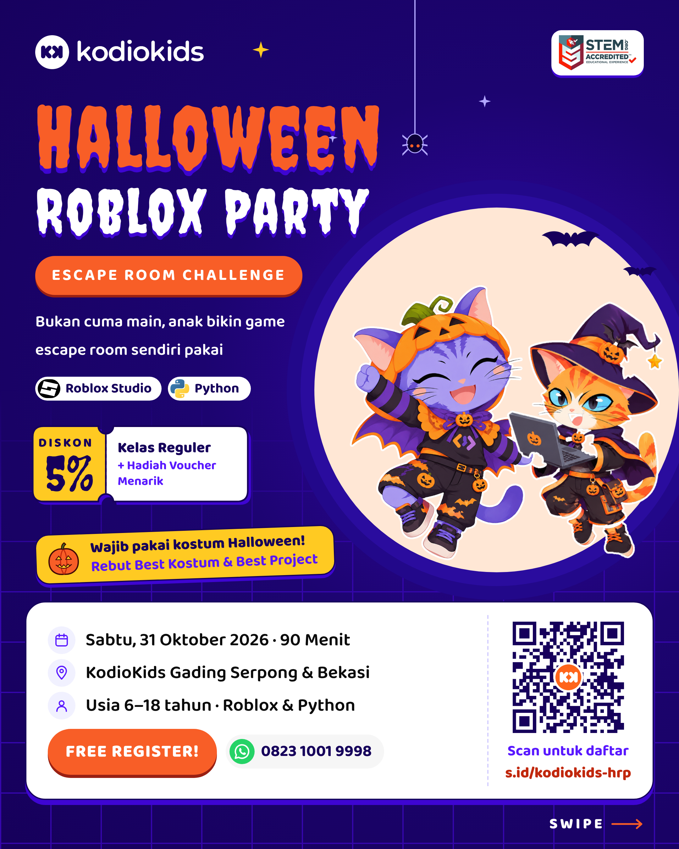 Halloween Roblox Party (Bekasi) logo
