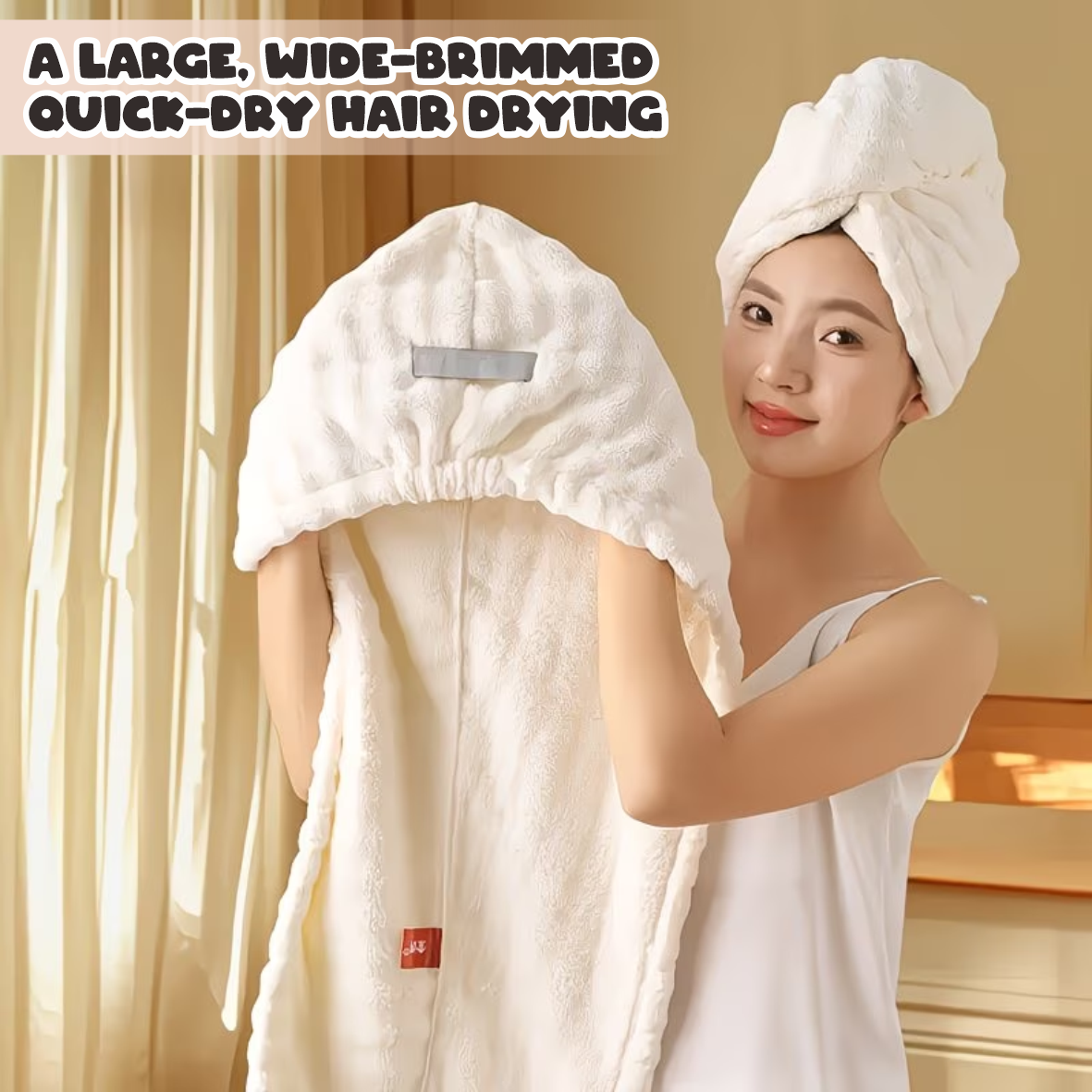 WINS Handuk Kain Pengering Rambut / Handuk Kepala Keramas Bahan Microfiber Penyerap Air ( BELI 1 DAPAT 2 )