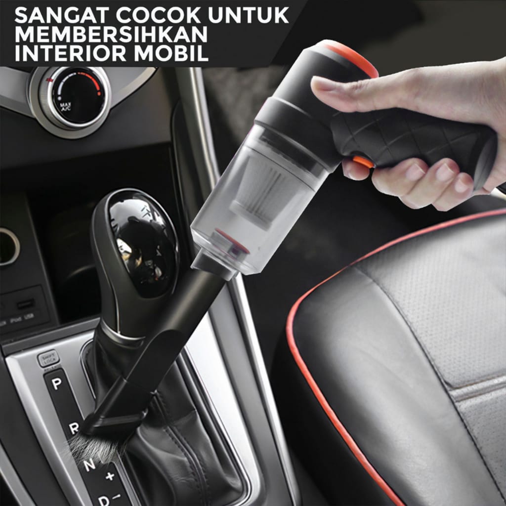 Vacum Cleaner Portable Mini 2In1 Penghisap Penyedot Pembersih Kotoran Debu Lantai Mobil Kasur logo