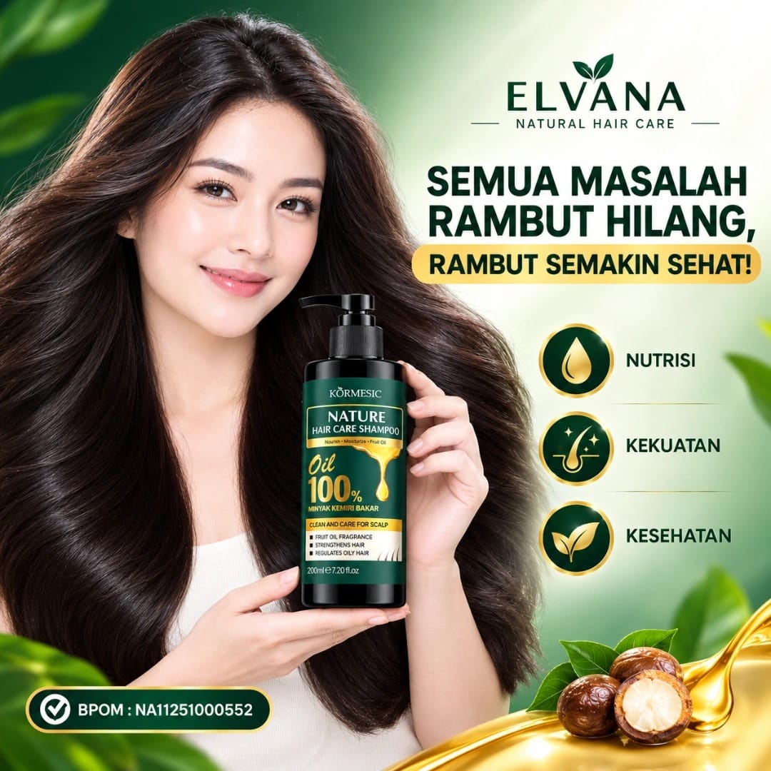 KORMESIC Nature Hair Care Shampoo BPOM A-F1 logo