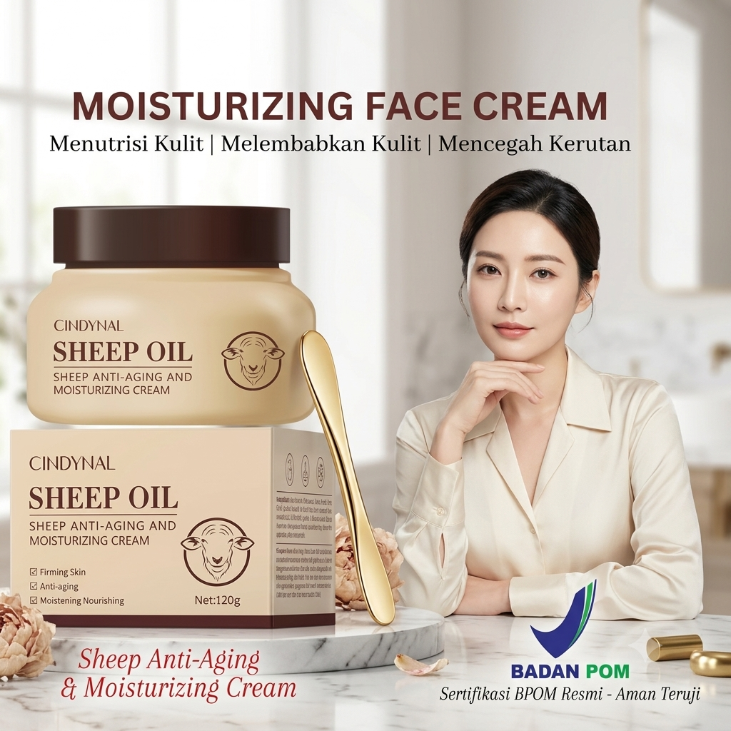 Sheep Oil Moisturizing Cream BPOM BL62-64 logo