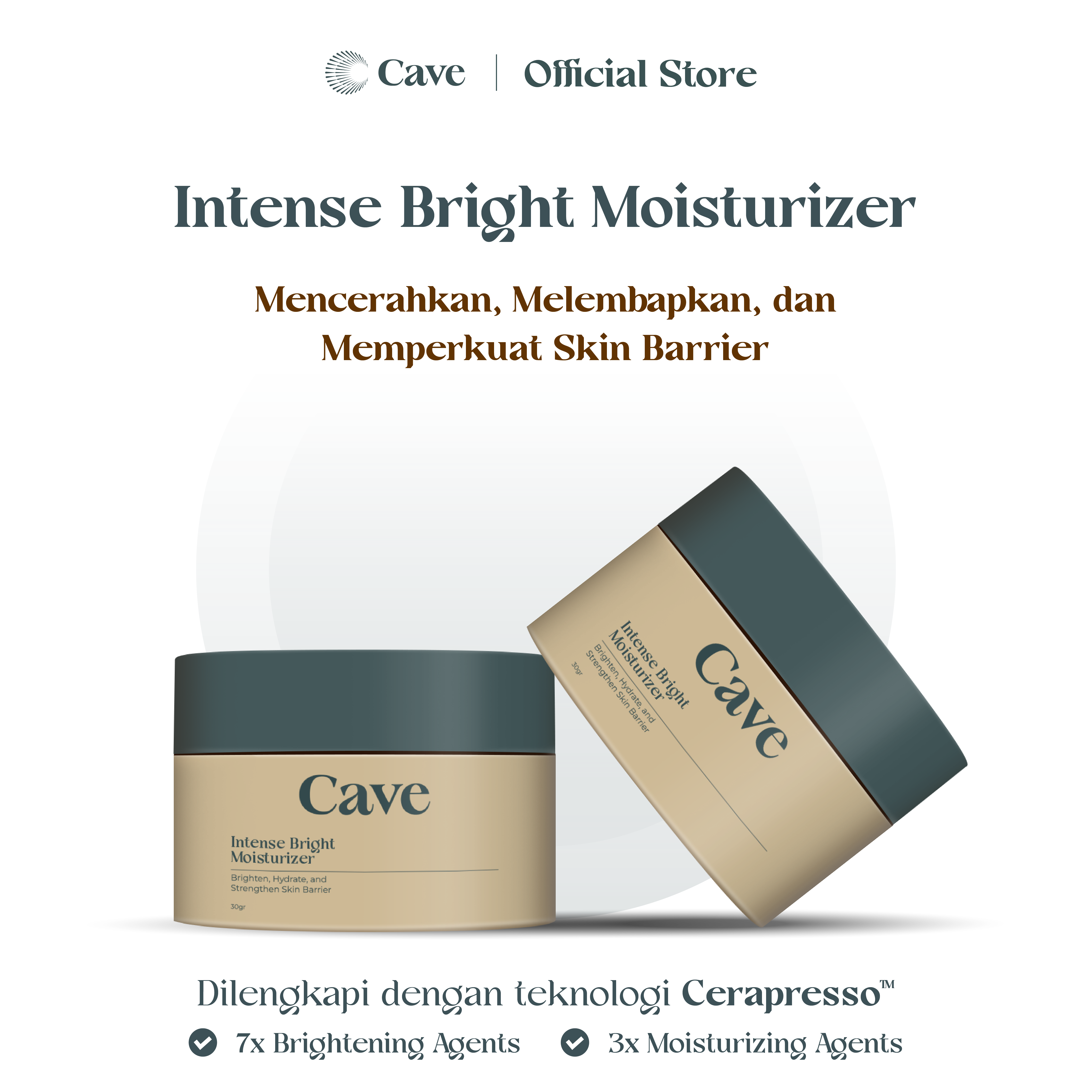 Cave Intense Bright Moisturizer 2 pcs - CAVE Men’s Grooming